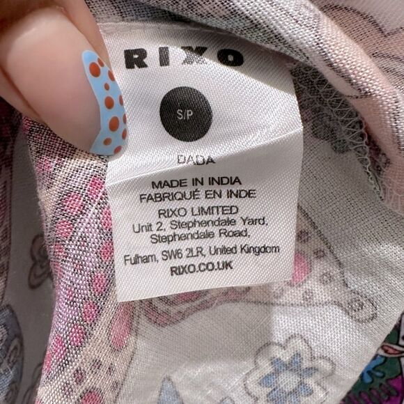 Rixo Dada Dress Woodstock Cream Multi - Picture 13 of 16